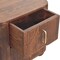 Homeroots 21" Brown Solid Wood Distressed Two Drawer Nightstand 712843 - alternate 7