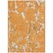 Homeroots 5' X 8' Orange Brown And Ivory Striped Washable Indoor Outdoor Area Rug 600913 - alternate 4