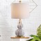 Jonathan Y Anya 20.5" Mini Glass LED Table Lamp, Black/White JYL1028D - alternate 5