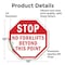 Signmission Stop No Forklifts Beyond This Point, 10 Inch X 10 Inch, Vinyl Decal OC-D-10-59 - alternate 3