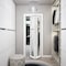 Sartodoors Sliding Closet Bi-fold Doors, Lucia 1299 White Silk with Mirror, Sturdy Tracks Moldings Trims Hard LUCIA1299BF-WS-48 x 80 (2* 24x80) - alternate 4
