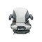 Uni Pro Big Dog Diablo/Hustler Super Z Mower Mechanical Suspension Seat Black/Silver Vinyl 8645 - alternate 2