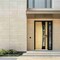 Vdomdoors Aluminum Door Cynex 6116 Black Entry Steel Metal Modern Painted W36+12xH80 Left Inswing CYNEX6116EXD-OAK-W36+12xH80-LH-I - alternate 4