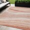 Homeroots 5' X 8' Salmon And Pink Abstract Washable Indoor Outdoor Area Rug 603708 - alternate 1