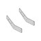 K&M Mfg Door Handle Panels for International Harvester 86-88 Series Tractors Pair Western Brown 4218.KMM - alternate 2
