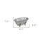 Homeroots 5" Gray Metal Hand Painted Decorative Tub Tabletop Sculpture 399644 - alternate 3