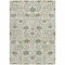 Homeroots 3' X 5' Ivory Green And Brown Floral Washable Indoor Outdoor Area Rug 603467 - alternate 4
