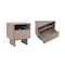 Manhattan Comfort Ella Nightstand in Mocha- Set of 2 2-NS005-MO - alternate 4