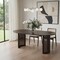 Homeroots 66" Brown Solid Wood Double Pedestal Base Oval Dining Table 712863 - alternate 2