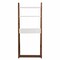 Homeroots Compact White with Weathered Oak Leaning Desk 402065 - alternate 2