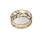 Homeroots 14in Gold Round Metal Geometric Vanity Tray 274456 - alternate 4