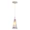 Vaxcel Milano LED Compatible Satin Nickel Transitional Mini Pendant Ceiling Light Multi Color Art Glass P0410 - alternate 1