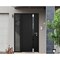Vdomdoors Steel Door Cynex 6777 Black Sidelight Exterior Window Stainless Inserts Single Modern Painted-W36+1 CYNEX6777EXD-BLK-W36+12 x H80-Left-hand Inswing - alternate 3