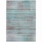 Homeroots 5' X 8' Teal Blue Gray And Charcoal Striped Washable Indoor Outdoor Area Rug 588071 - alternate 4