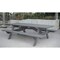 Homeroots 94" Gray Solid Wood Outdoor Picnic Table 524997 - alternate 1