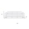 Homeroots 107" White Top Grain Leather Reclining USB Sofa 643701 - alternate 2
