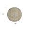 Homeroots 8' Wheat Terra Cotta And Black Round Oriental Washable Indoor Outdoor Area Rug 603799 - alternate 5
