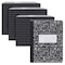 Roaring Spring Case of Black Marble Comp Notebooks, 5x5 Graph Ruled, 80 sht, 15 lb Paper, 9.75"x7.75", Hard Cover, PK48 77227cs - alternate 3