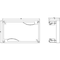 Siemens ALPHA 160 DIN assembly kit front cover for unequipped panel H = 150 mm W = 8GK4501-1KK11 - alternate 3