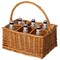 Wickerwise Wickewise Indoor and Outdoor 6 Bottle Wine and Beverage Wicker Tote Basket - Perfect for Beer,  QI004719 - alternate 5