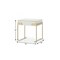 Homeroots 24" Champagne Gold and White One Drawer Nightstand 491588 - alternate 4