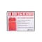 5S Supplies 11 in W, Red/White, Rectangle, 2 PK 5S-RDTAG-STN-2PACK | Zoro