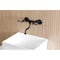 Kingston Brass Double-Handle Wall Mount Bathroom Faucet, Matte Black KS2110BL - alternate 3