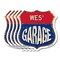 Signmission Wes's Garage, 12 inch X 12 inch, Aluminum Metal Sign, 5PK SHI-A-5Pack-12-383-WES - alternate 1