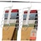Campior Space Saving Pants Hangers 4 Pack, 6-Layer S-Type Stainless Steel, Anti-Slip, White CMPSSHANWHT-4pk - alternate 1