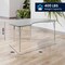 Flash Furniture Wren 72 in x 48 in Kidney Adjustable Height Activity Table, Thermal Laminate Top, Standard Legs, Gray XU-A4872-KIDNY-GRY-T-A-GG - alternate 6