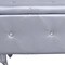 Homeroots 38in Silver Faux Leather Storage Bench With Flip Top 302893 - alternate 2