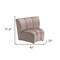 Homeroots 42" Beige Velvet Modular Sofa 573988 - alternate 4