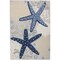 Homeroots 4' X 6' Navy Blue And Gray Starfish Indoor Outdoor Area Rug 546823 - alternate 1