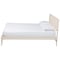 Baxton Studio Primrose Mid-Century Ivory Fluted Wood King Size Platform Bed 249-13819-ZORO - alternate 4