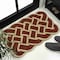 Jonathan Y Maeve Classic Coastal Scalloped Basketweave Coir Red/Bleach 18 in. x 30 in. Door Mat (Set of 2) NRF100E-1830-S2 - alternate 2