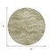 Homeroots 8' Sage And Ivory Round Abstract Washable Indoor Outdoor Area Rug 631313 - alternate 3