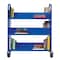 Hirsh Hirsh Double-sided Mobile Book Cart for Schools, Classic Blue 21787 - alternate 3