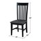 Whitewood Industries Chairs, Wood Back, 40.2 W 22 H C75-465P - alternate 4
