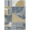 Homeroots 9' X 12' Gray And Gold Geometric Washable Indoor Outdoor Area Rug 617918 - alternate 5
