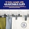 Lifemaster Clear Plastic Hangers, Anti-Slip, Adjustable Clips, 360 Deg Swivel Hook, Clear, 20PK LMSKRT20 - alternate 4