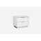 Homeroots 21" White Two Drawers Nightstand 370743 - alternate 1