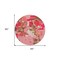 Homeroots 8' Coral Pink And Brown Round Abstract Washable Indoor Outdoor Area Rug 599558 - alternate 5