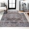 Jonathan Y Alanya Ornate Medallion Non-Slip Machine-Washable Brown/Light Gray 4 ft. x 6 ft. Area Rug WSH100C-4 - alternate 1