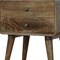 Homeroots 22" Natural Solid Wood Two Drawer Nightstand 722567 - alternate 4