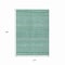 Homeroots 10' X 14' Turquoise And Aqua Striped Washable Indoor Outdoor Area Rug 615385 - alternate 3