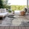 Homeroots 3' X 5' Pewter Brown And Charcoal Geometric Washable Indoor Outdoor Area Rug 604929 - alternate 3