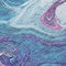 Homeroots 5' X 8' Teal Blue Purple And Pink Abstract Washable Indoor Outdoor Area Rug 602678 - alternate 5