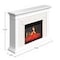 Northwest Electric Fireplace with Mantel Freestanding Heater with Remote Control Adjustable LED Flames 80-FPWF-M1 - alternate 5