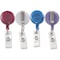 Advantus Retracting ID Card Reel with Belt Clip - Translucent Assorted - 4 / Pack 75464 - alternate 1