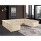 Homeroots Beige Italian Leather Power Reclining U Shaped Eight Piece Corner Sectional With Console 632575 - alternate 6